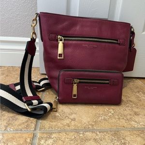Marc Jacobs Cross body and wallet. Good condition still has long life !